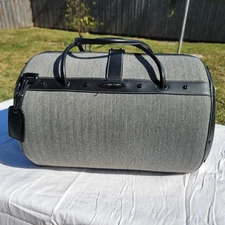 Alexander Mcqueen X Samsonite Black Label Large Round Duffle Travel Bag