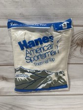 Vintage 1987 Hanes American Sportsman Thermal Top white Sz M NEW
