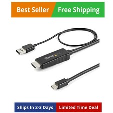 6ft 2m HDMI to Mini DisplayPort Cable 4K 30Hz - Active HDMI to mDP Adapter Co...