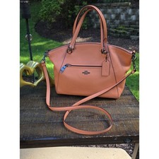 Coach Prairie Satchel Pebbled Leather Pink Crossbody Bag 58874 Gunmetal Hardware