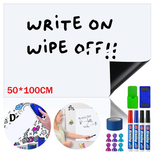 Magnetisch Whiteboard Folie Weißwandtafel Folie Abwischbare Tafel 50 x 100cm - Bild 19 von 24