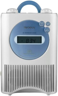 Sony ICF-CD73W AM/FM/Weather Shower CD Clock Radio - White (NEW