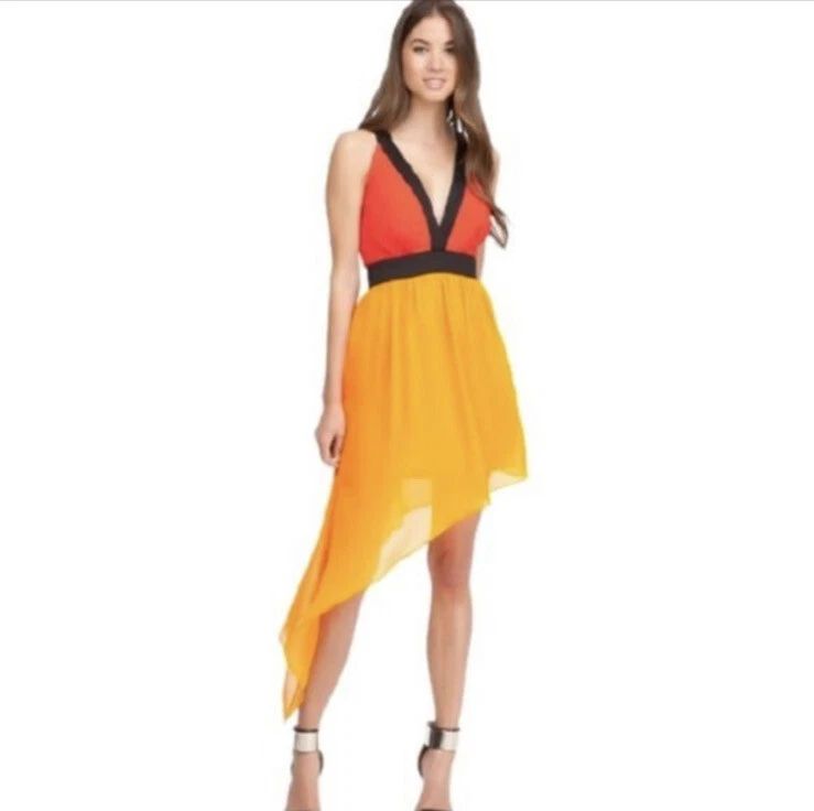 Bebe asymmetric shop dress
