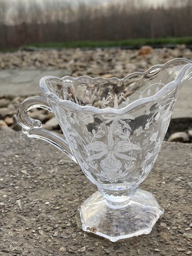 Bowl and Creamer and Sugar by Fostoria Glass Co. - Picture 2 of 6