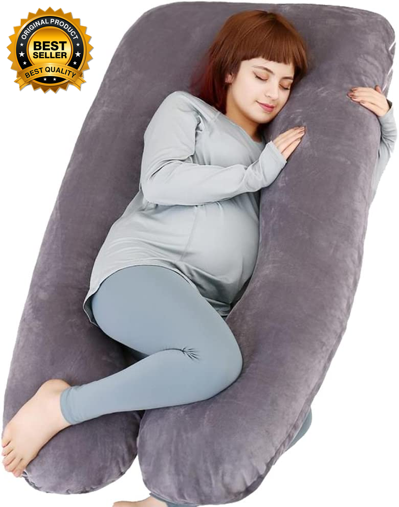 U Shaped Pregnancy Pillow for Maternity Support and Comfortable Sleep