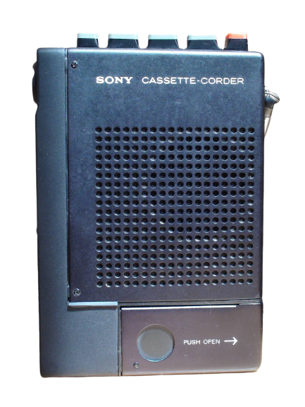 Sony TC-1000B Tape Recorder Portable Cassette Player Black