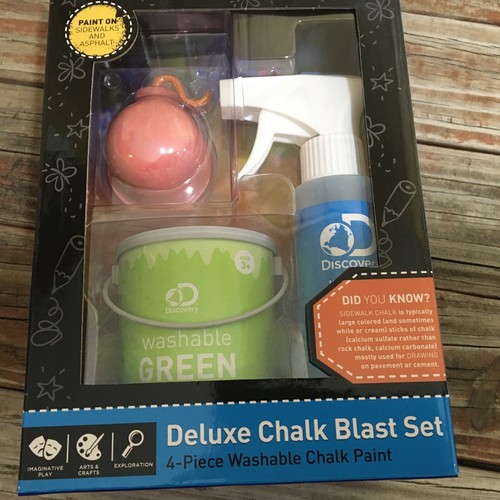 Discovery Deluxe Chalk Blast Set Lavable NUEVO Rojo/Verde/Azul T20 - Imagen 2 de 6