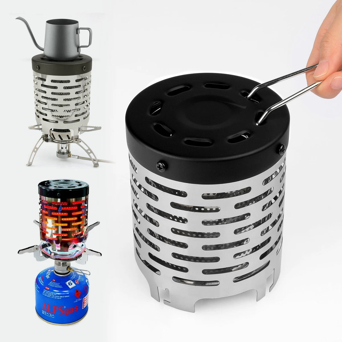 Portable Mini Camping Stove Cover Outdoor Tent Heater Heating Warmer With  Handle | eBay