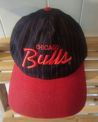 Vintage Chicago Bulls Sports Specialties Pinstripe Snapback Hat