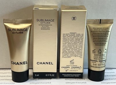 2 x Chanel Sublimage LE FLUIDE Ultimate Skin Regeneration 5ml