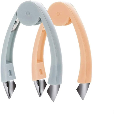 2 Pack Strawberry Huller Stem Remover Tomato Pineapple Corer Kitchen Gadget, Sta