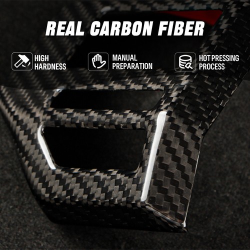 Dry Carbon Fiber Steering Wheel Panel Cover For Toyota Land Cruiser Prado LC250 - Picture 2 of 7