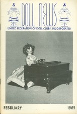1965 Doll News Magazine United Federation of Doll Clubs February 