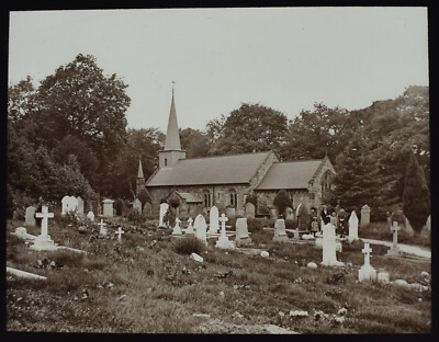 Foto Wilton in Cleveland Kirche Yorkshire England um 1910 Magische Laterne Dia