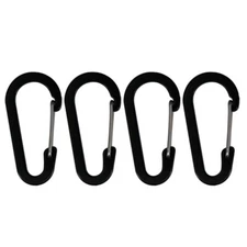 Pack of 4 6.1cm Aluminum Carabiner Clip for Hammocks, Camping, Multiple Use