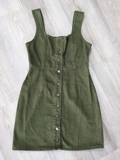 Urban Outfitters Olive Green Overall Dress Size 6