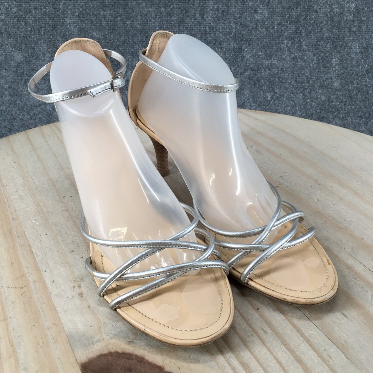 Tods Heels Womens 6 Ankle Buckle Straps Sandals Casual
