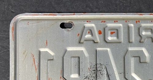 Florida 1975 Sunshine State License Plate (White Front Plate, Silver Back Plate) - Picture 17 of 20