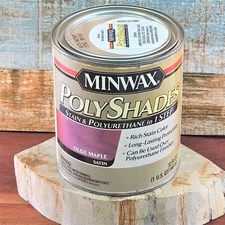 Minwax PolyShades Wood Stain & Polyurethane One Step Olde Maple Satin 1 Quart