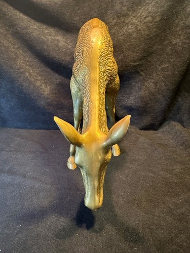 Large Mid-Century Hollywood Regency Brass Deer Set of 2 - Picture 5 of 11
