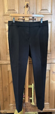 Talbots Black Hampshire Ankle Pant Flat Front Pockets STRETCHY 8P