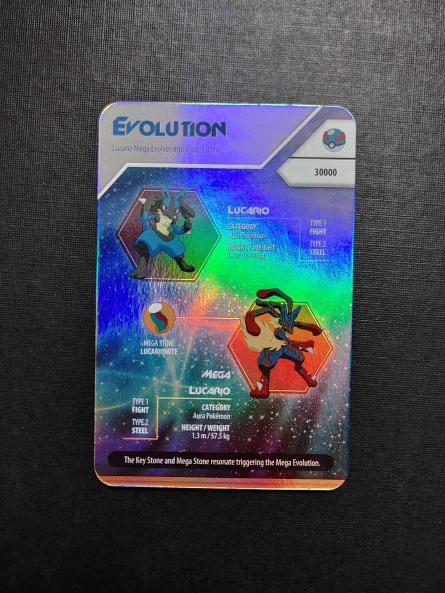 ルカリオン Pokemon 2015 Kelloggs India Promo Evolution Index Card XY LUCARIO