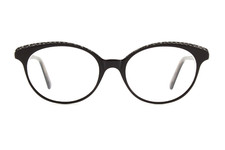 Authentic Jean Lafont CAPRI 1051T 50mm Black Gray Marble Cat Eye Frames France