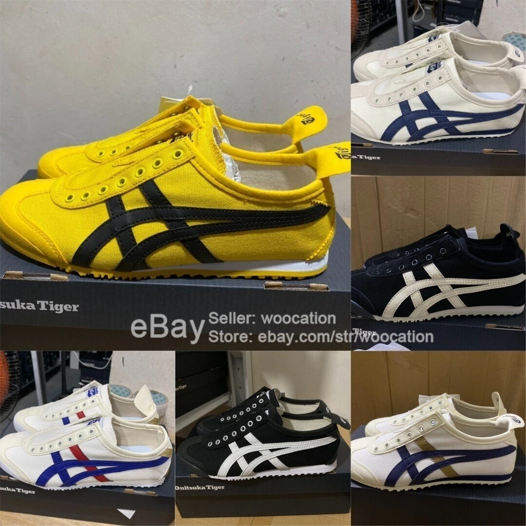 ASICS Sneakers uomo donna Mexico 66 slip on bianco tricolore D3k0n 0143 Onitsuka Tiger