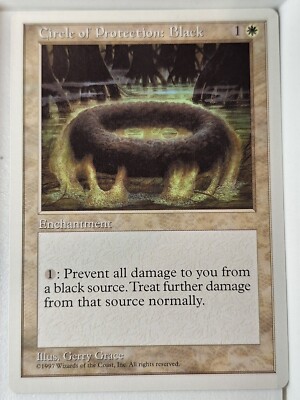 Circle of Protection: Black - 5th Edition Core Set - Magic the Gathering MTG
