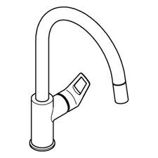 GROHE  sink mixer BauLoop 30543 30543000 chrome