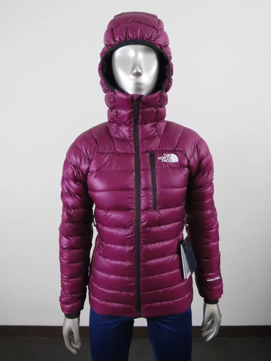 Womens The North Face Summit L3 800 Down Pro Hoodie Insulated Jacket Purple