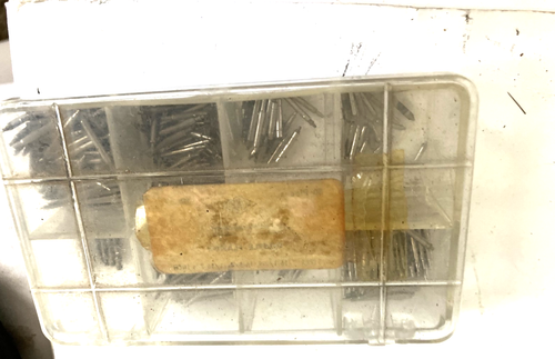 Vintage Box of NEWALL Double Flange Pieces, watch repair