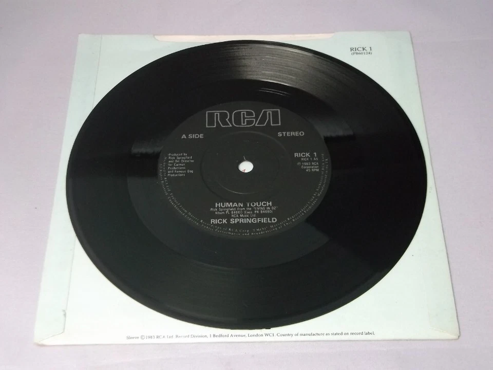 Rick Springfield: Human Touch orig UK EX 7" - Image 4 of 4