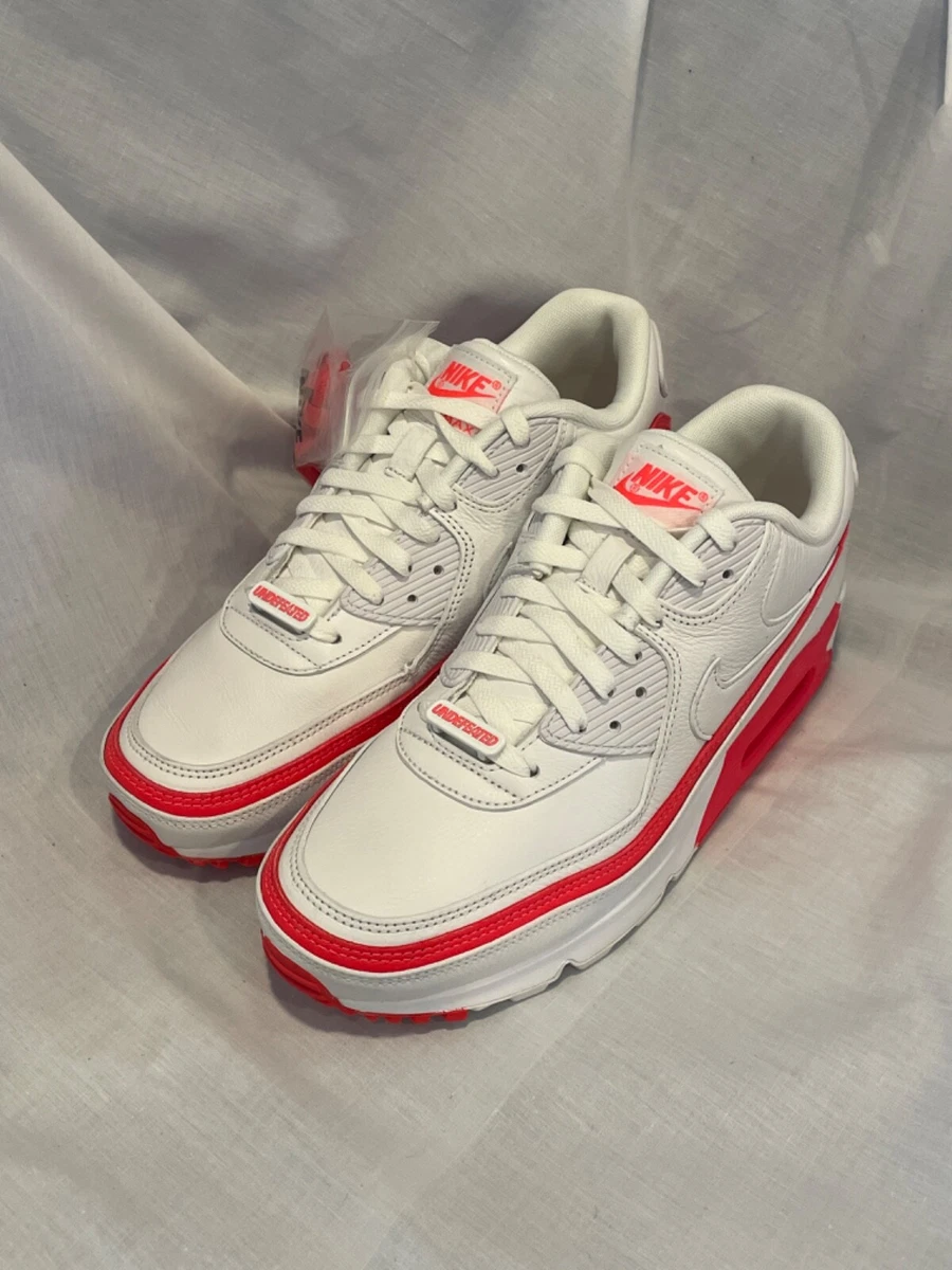Nike Undefeated x Air Max 90 White Solar Red for Sale