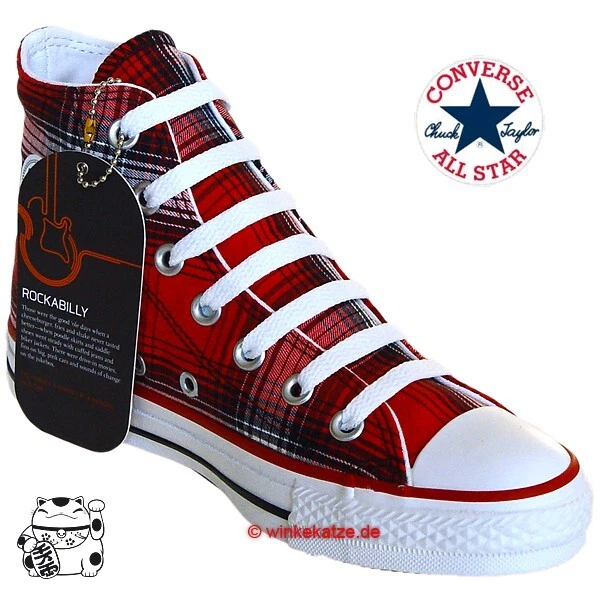 Converse Chucks EU 38 UK 5,5 Rot Red Plaid Kariert CHUCK TAYLOR ALL STAR 102954 - Bild 3 von 3