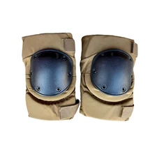 USGI Military KNEE PADS PAIR COYOTE BROWN USGI Tactical Protective MEDIUM VGC