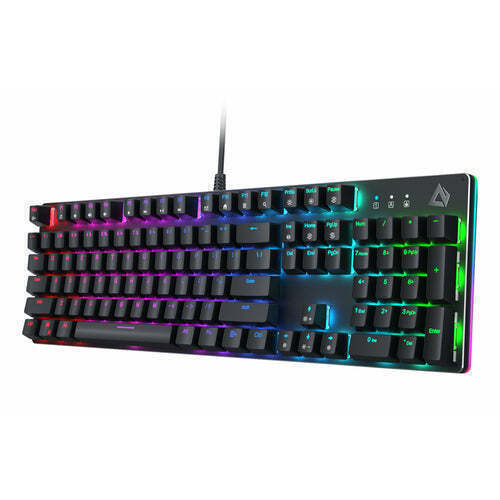 Gaming Keyboard Mechanical G-Cord Wired Keyboard LED Backlit 104 Keys - Picture 1 of 11