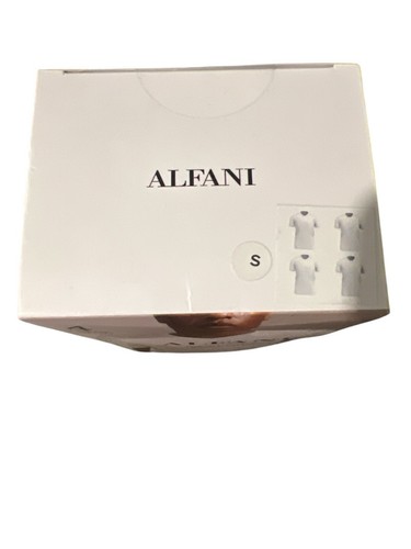 ALFANI 4-PACK COTTON V-NECK REGULAR FIT White T-SHIRTS SIZE SMALL - Picture 2 of 3