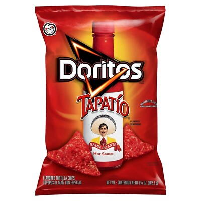 Doritos TAPATIO Salsa Picante Hot Sauce Tortilla Chips 9.25 Oz (3 Bags)