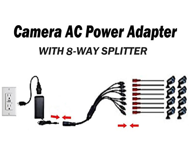 Alimentatore Switching 12v Alimentatore 12VDC 5A Per Telecamere Di Sicurezza CCTV, DVR, Compatibile Con Zmodo, Q-See, Altri Alimentatore Telecamere Sicurezza - Foto 13