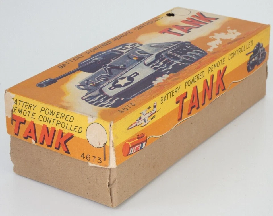 Tinplate Tank Battery Operated US Army Toy Japan Made 4673 Vintage Classic Old - Image 3 of 4