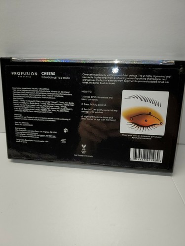 New Profusion Cosmetics Eye Shadow Shade Palette & Brush - Picture 3 of 7