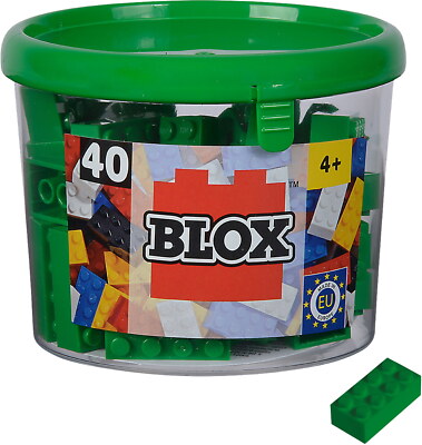 Simba Konstruktionsspielzeug Bausteine Blox 40 Teile 8er grün 104114537
