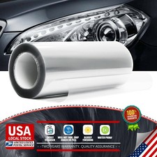 Light Black Car Suv Headlight Taillight Vinyl Wrap Glossy Tint Flexible Sticker