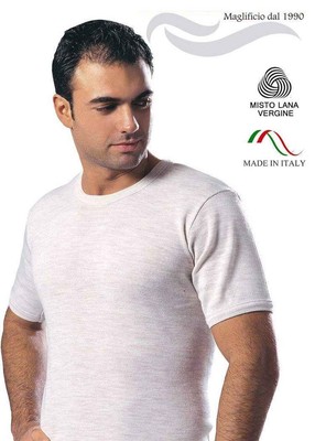 Herren Kurzarm Shirt Wollmischung Leable 416 Gr.7/8