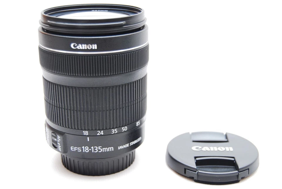 "Lente zoom estándar Canon EF-S18-135 mm F3,5-5,6 IS STM" en excelente estado Foto 3 de 4