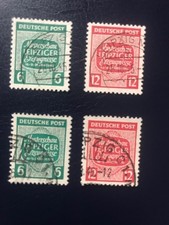 Germany Soviet Zone 1945 Mi 124-125 X and Y, used