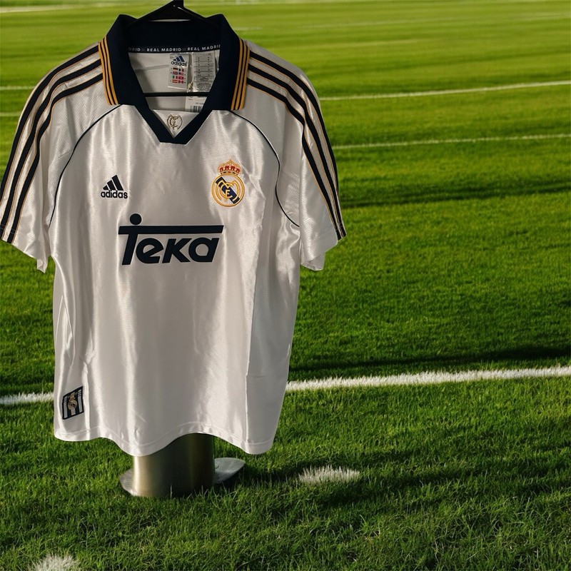 Adidas Real Madrid Teka Soccer Jersey Champions League Edition 1999 Medium New