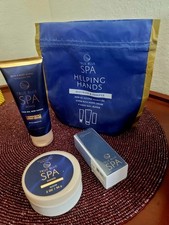 BATH BODY WORKS TRUE BLUE SPA HELPING HANDS GIFT SET NOURISH PAMPER MANICURE