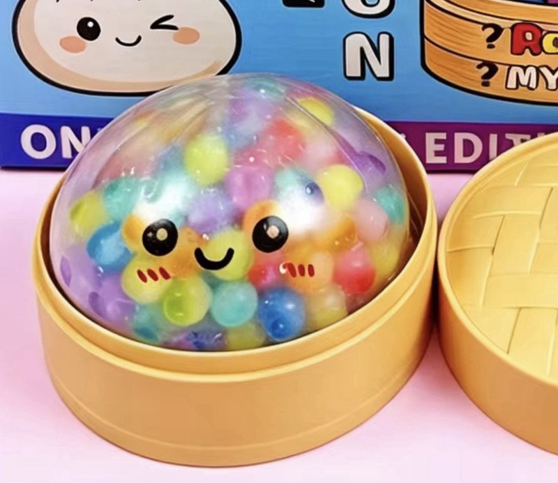 SUPER RARE Multi Color Squeeze Ball Stress Reliever Toy Squishy Squeezable